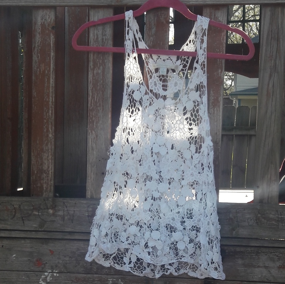 Lauren Conrad Cotton Lace Top